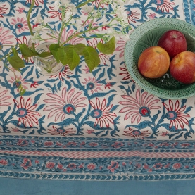 Indian printed cotton table cloth