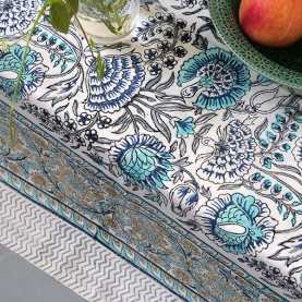 Indian printed cotton table cover