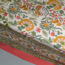 Indian printed cotton table cover