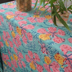 Indian printed cotton table cover
