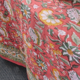 Nappe indienne en coton imprimée