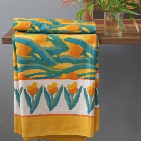 Nappe indienne imprimée