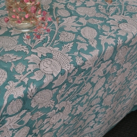 Indian cotton printed table cloth