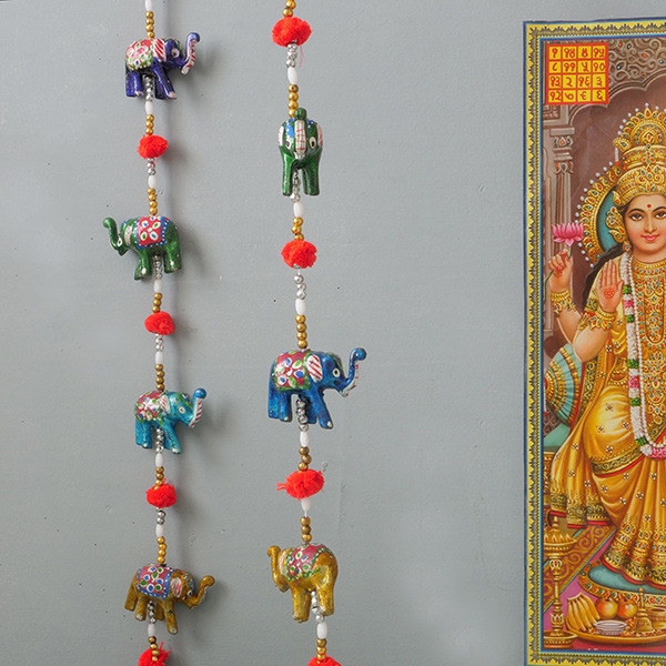 Mobile indien artisanal suspension Elephants