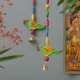 Mobile indien artisanal suspension Perroquet