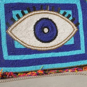 Pochette indienne artisanale à perles