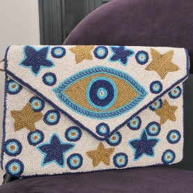 Pochette indienne artisanale