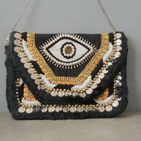 Indian handcrafted handbag with beads