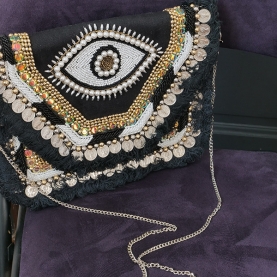 Pochette indienne artisanale