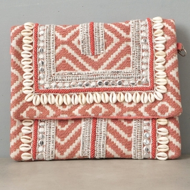 Pochette indienne artisanale en perles