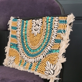 Pochette indienne artisanale à perles