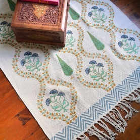 Tapis indien en coton