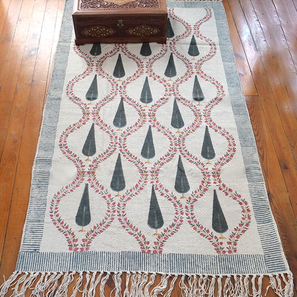 Tapis De Salon "Plume Indienne" - Dimensions 160 X 240 Cm, Gris, 100% Polyester (Neuf Avec étiquettes)