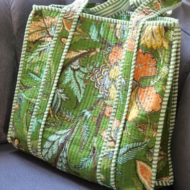 Indian cotton quilted bag