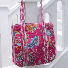 Sac indien en coton matelassé