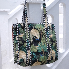 Sac indien en coton matelassé