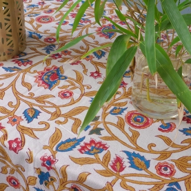 Indian handprinted table cover