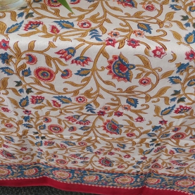 Indian printed cotton table cloth