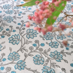 Nappe indienne en coton imprimée