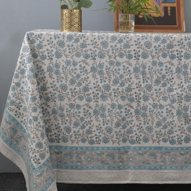 Nappe en coton imprimé indien