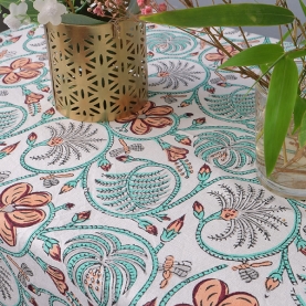 Nappe indienne en coton imprimée