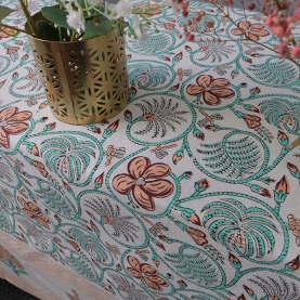 Nappe indienne imprimée à la main