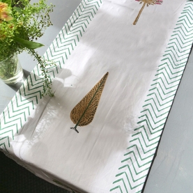Chemin de table indien en coton