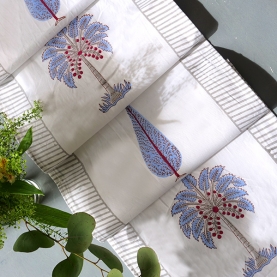Indian cotton table runner