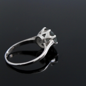 Bague indienne en argent et labradorite