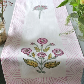 Chemin de table indien en coton