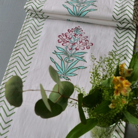 Chemin de table indien en coton