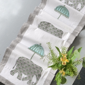 Indian cotton table runner