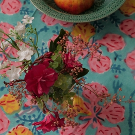 Indian printed cotton table cover