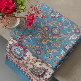Nappe indienne imprimée