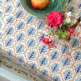 Indian printed cotton table cover