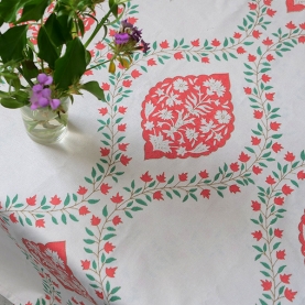 Nappe indienne imprimée