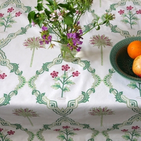 Nappe indienne en coton imprimée