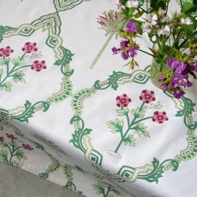Nappe indienne imprimée