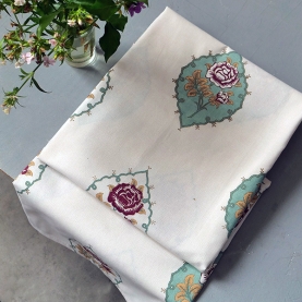 Indian printed cotton table cloth