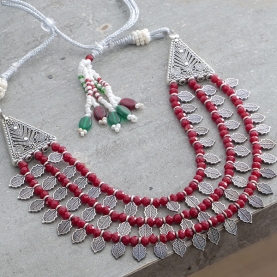 Indian ethnic bib necklace