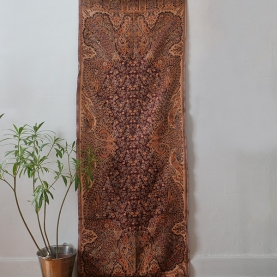 Indian woven wall hanging Mangoes maroon and orange