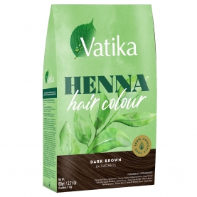 Henné indien en poudre Mendhi Marron foncé 60g