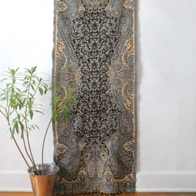 Indian woven wall hanging Mangoes blue and black
