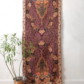Indian woven wall hanging Mangoes maroon and black