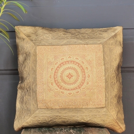 Housse de coussin indienne Benarasi