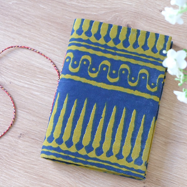 Carnet indien artisanal en coton
