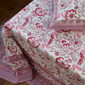 Indian handprinted bedcover