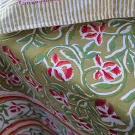 Indian printed cotton bedsheet