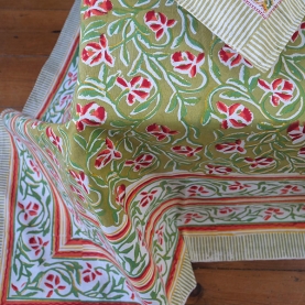 Couvre-lit indien en coton imprimé