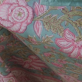 Drap de lit indien avec taies d'oreiller